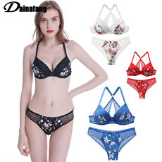 Foreign trade supply sexy women bra lace printing color matching underwear large size underwear bra AliExpress explosion