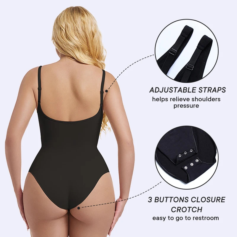 Body sans coutures col V – Gainant & invisible