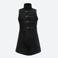 Cross Border Men's Cotton Vest 2025 Medieval Armor Retro Cotton Coat Sleeveless Rivet Belt Buckle Pirate Station Collar Clip