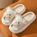 Cross-border Foreign Trade Tail Pig Cute Men and Women Couple Universal Open Toe Linen Cotton Linen Slippers