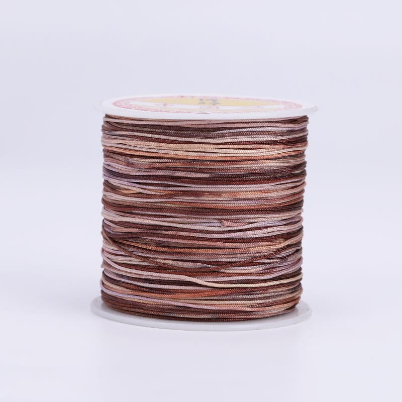 Gradient Colored Jade Thread No. 72, 100m Pieces, DIY Handmade Braided Bracelet Cord, Multicolor Gradient Bracelet Weaving Cord