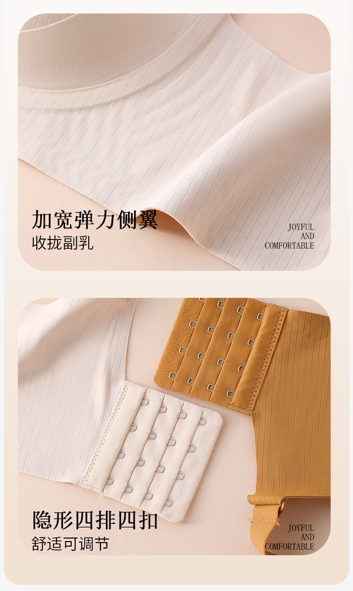 Pregnant Women's Breastfeeding Underwear Gather-up Anti-sagging Pregnancy Lactation Period Non-rims Gathering Para-lactation Postpartum Feeding Bra Thin