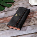 Long Women's Wallet Frosted Cover Wallet Soft Leather Wallet Fashion Retro Large Capacity Hand Bag