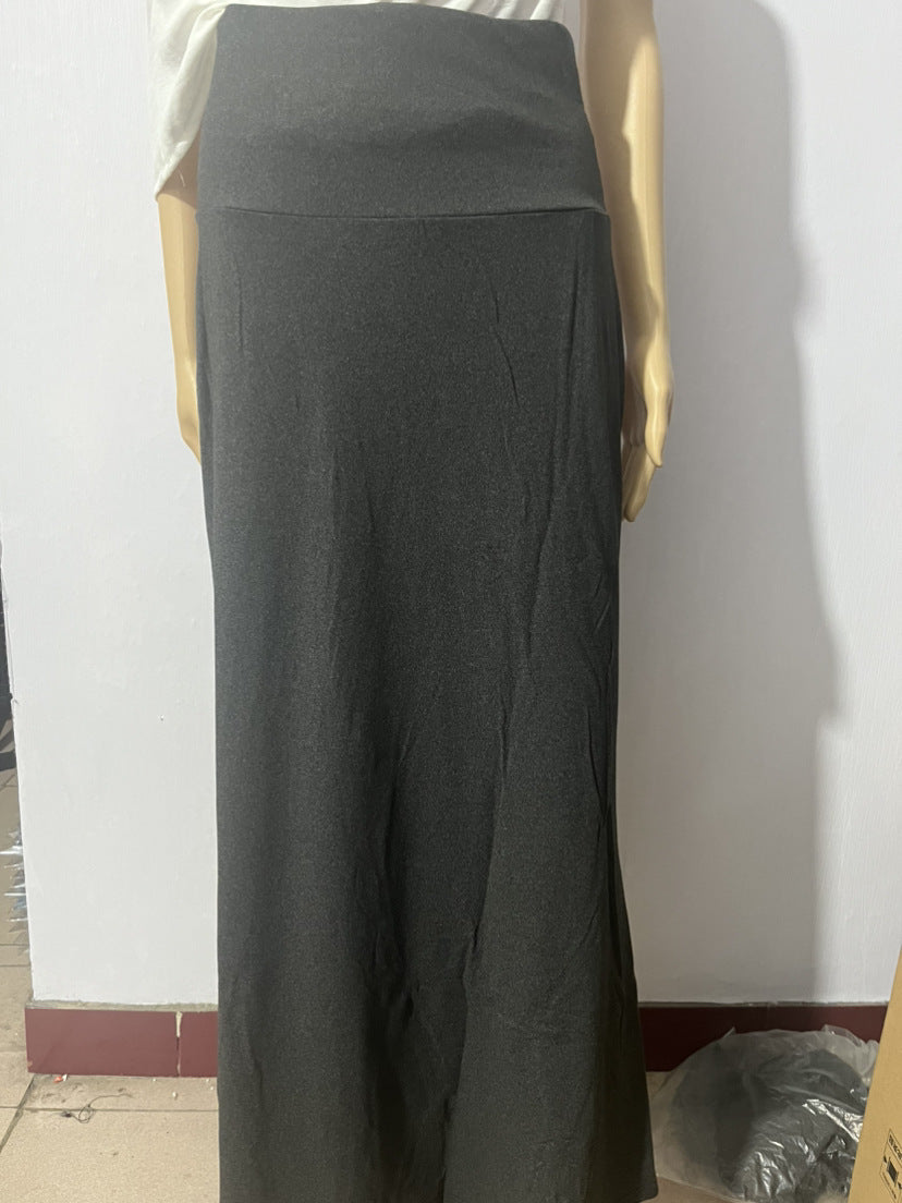 Cross-Border Foreign Trade European and American Clothing Amazon Spring and Summer Autumn and Winter New Home Casual High Waist Hip Half Body