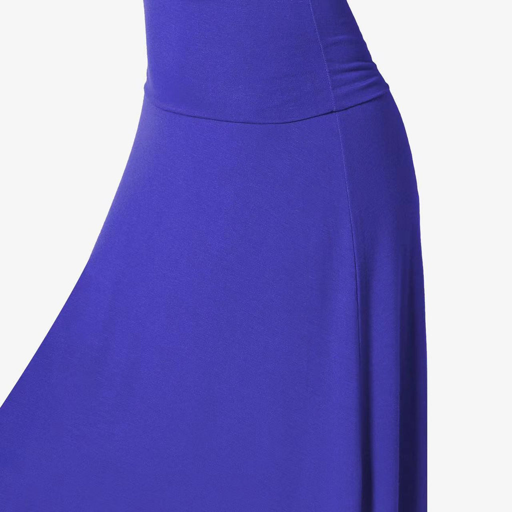 Jupe Longue Taille Haute Femme – Coton Confortable, Style Casual Élégant