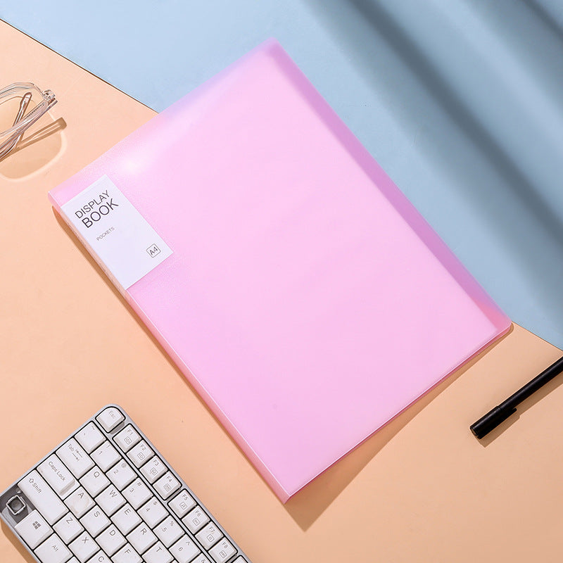 Chemise Porte-Documents A4 Transparente Couleurs Bonbon – 20 à 100 Pages