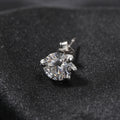 Light Luxury All-match S925 Silver Moissanite Dragon Claw Earrings for Men and Women with High-end Sense Instagram Style Fashionable Distinctive Earrings