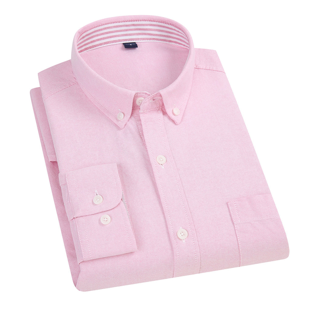 Dongyu Men's Spring and Autumn New Shirt Oxford Spinning Shirt Japanese Style Men's Casual Long Sleeve Cotton Shirt Jacket for Men