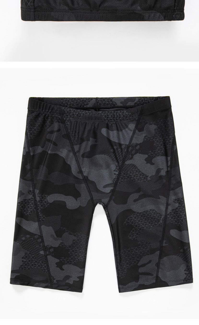 Short de Bain Homme Camouflage Grande Taille – Boxer Respirant, Anti-Gêne