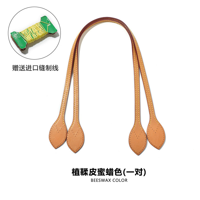 Mahuangshi MHS-C-58 Vegetable Tanned Leather Replacement Bag Belt nevefull Checkerboard Shoulder Bag Width 1cm Transformation