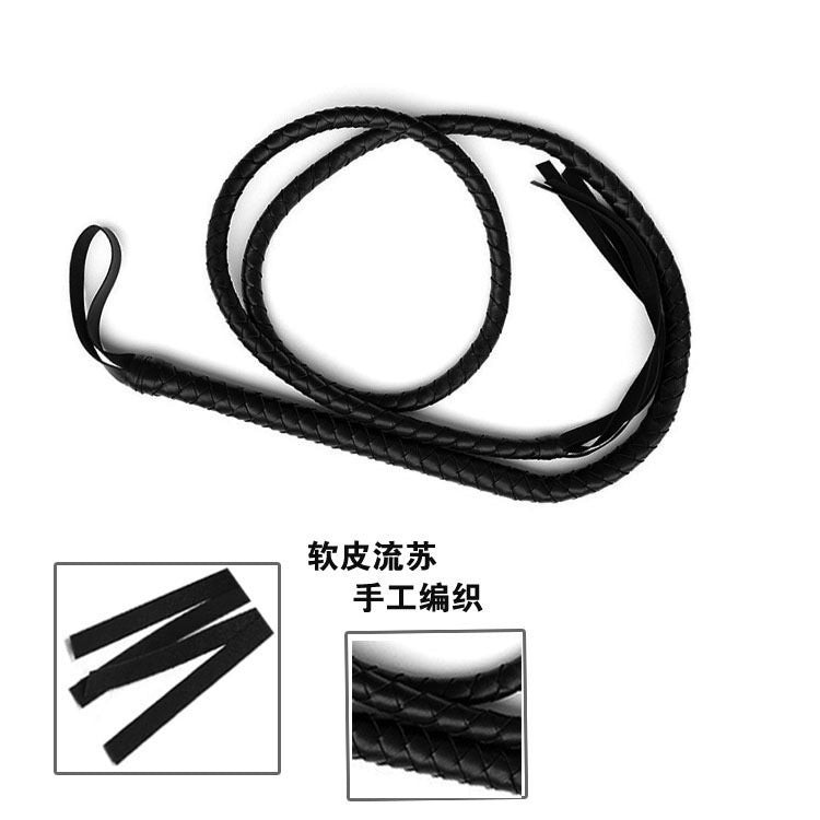 Manufacturer Wholesale Adult Sex Toys Long Snake Whip Horse Whip Leather Whip Whip Pointer Male and Female Utensils