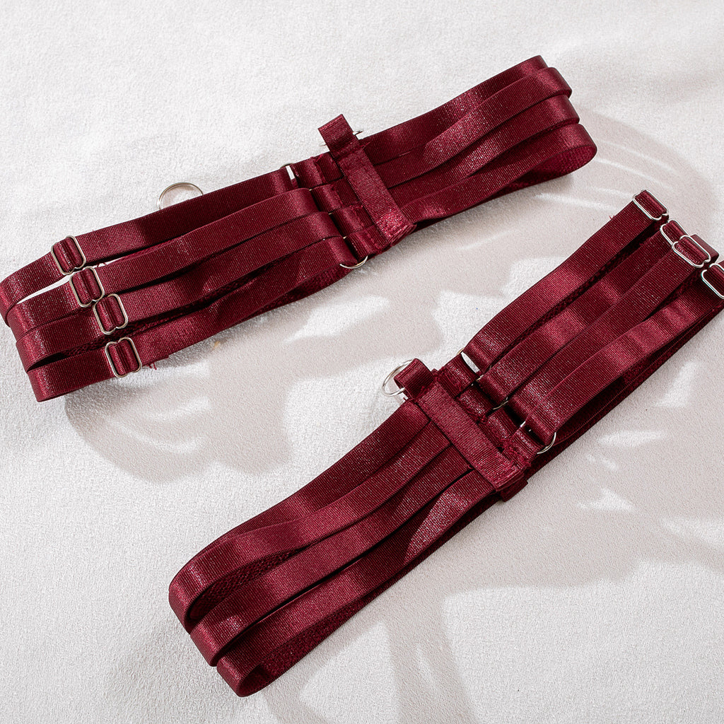 Lingerie Sexy Trois Pièces Dentelle avec Gants – Bralette, Culotte & Gants