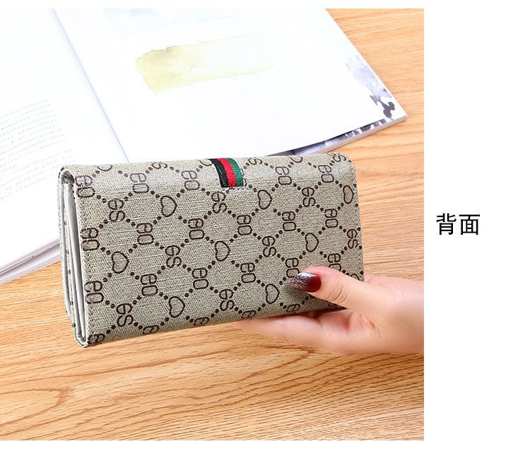 Portefeuille Long Femme Multifonction – Porte-Cartes, Pliable, Style Mode