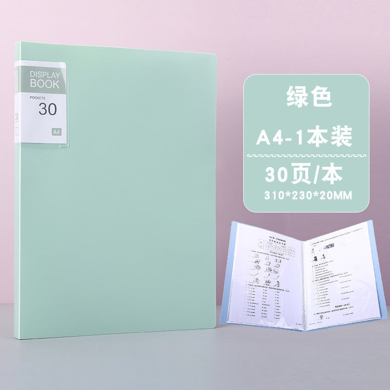 Chemise Porte-Documents A4 Transparente Couleurs Bonbon – 20 à 100 Pages