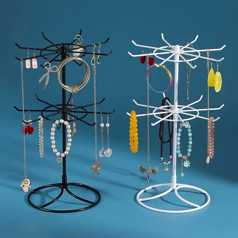 Rotating Jewelry Hanger Night Market Stall Commodity Necklace Bracelet Lipstick Display Rack Shelf Jewelry Rack Storage Rack