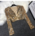 European Station All-match Short Edition Sequins Small Suit BINGBING Beaded Waistcoat Jazz Performance Suit