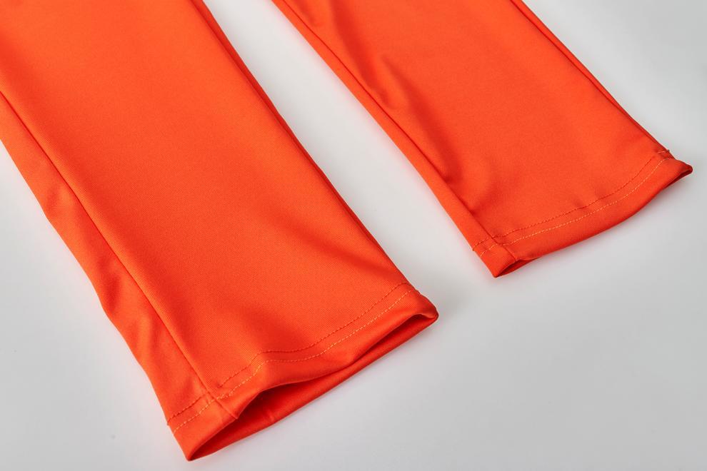2024 cross-border autumn and winter European and American women's fashion sports leisure solid color suit personality zipper pocket two-piece set