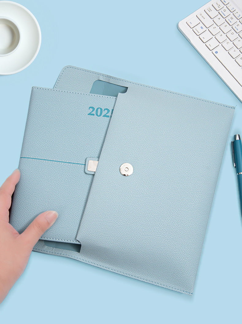 A4 leather file bag with portable A5 briefcase file bag advertising file bag custom contract bag printable logo