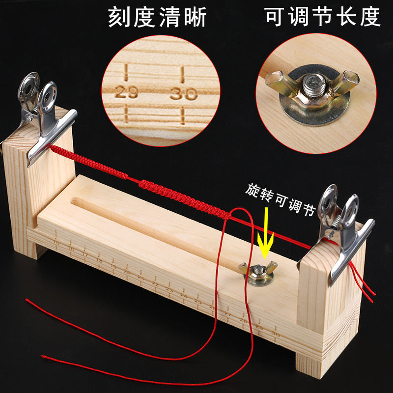 Hand Braiding Rack Wooden Rack Bracelet Braider Rope Braiding Tool Necklace Fixed Rack Rope Braiding Artifact
