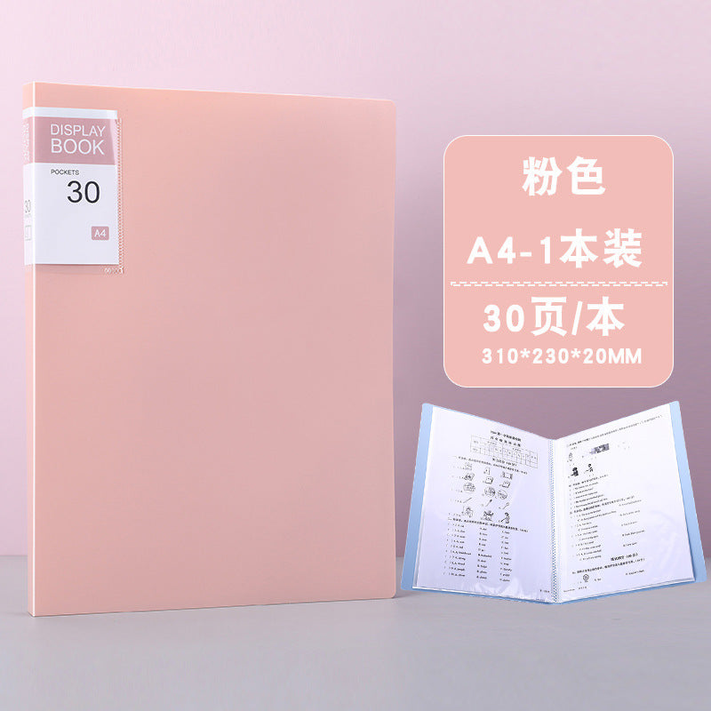 Chemise Porte-Documents A4 Transparente Couleurs Bonbon – 20 à 100 Pages