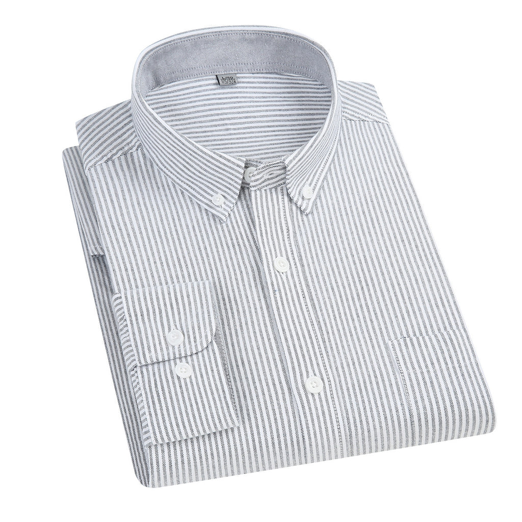 Dongyu Men's Spring and Autumn New Shirt Oxford Spinning Shirt Japanese Style Men's Casual Long Sleeve Cotton Shirt Jacket for Men