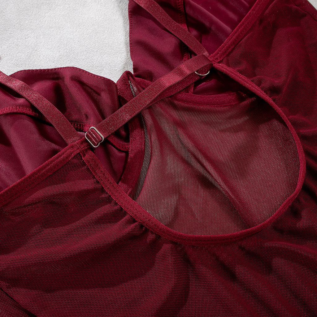 Lingerie Sexy Trois Pièces Dentelle avec Gants – Bralette, Culotte & Gants