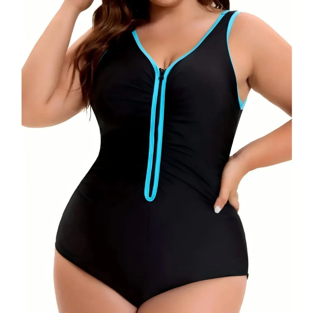Sexy Backless V-Neck One-Piece Swimsuit Bikini Cross-Border Swimwear Exposed Back Integrated Design Sportswear And Accessories